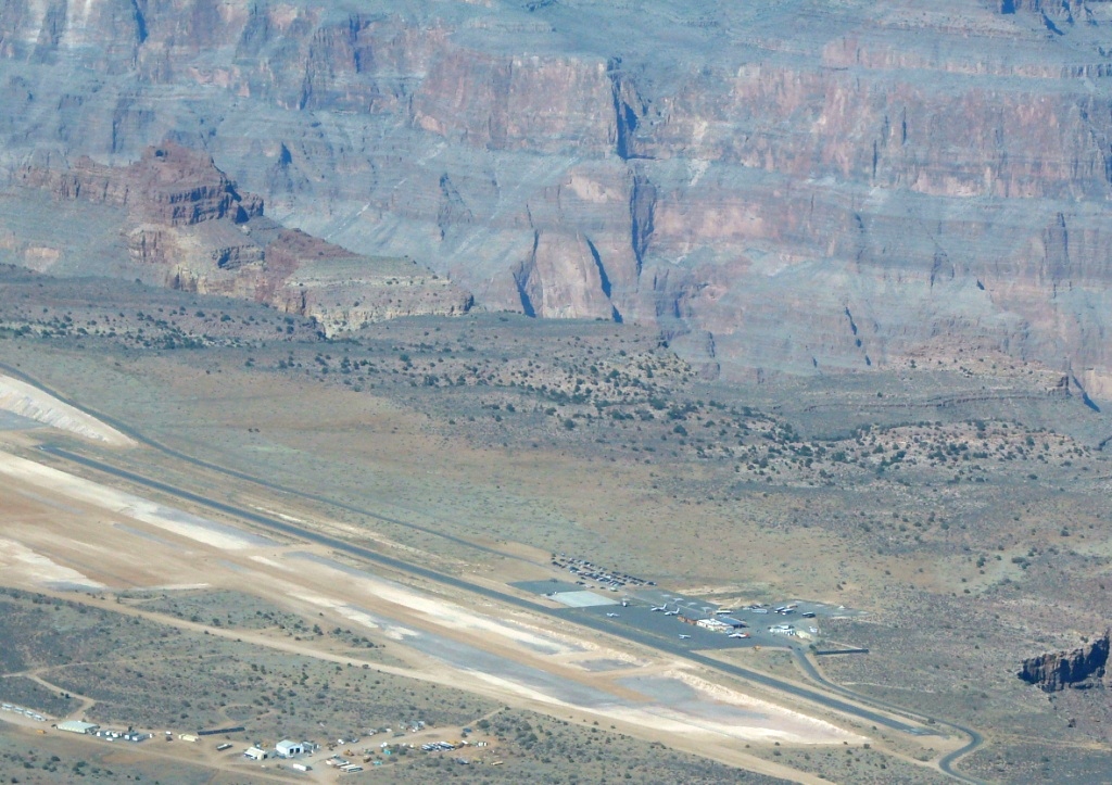 Landing at Grand Canyon West for the Skywalk